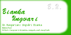 bianka ungvari business card